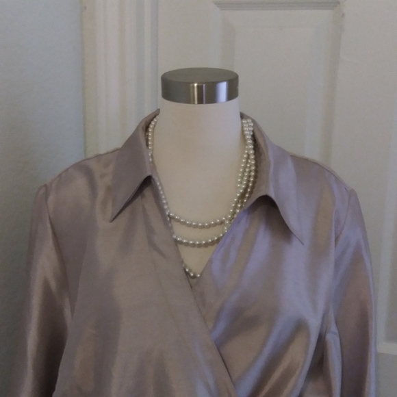 JM Collection Wrap Top - Picture 2 of 8